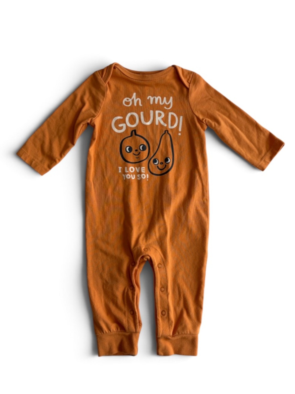 Oh My Gourd! I love you so! Bodysuit Onesie Size 3-6 months Baby Cat & Jack